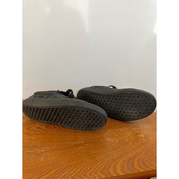 Women’s VANS Cheetah Lace Up Print Metallic Black. Size 5 .5. Sku 2822 - Picture 7 of 13